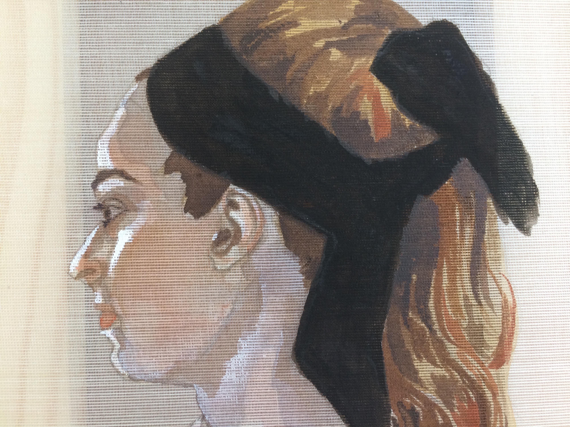 Profile of a Woman with Black Band